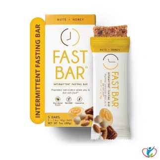 ProLon Nutritional Box of 12 Fast Bar - Nuts & Honey by ProLon