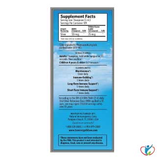 Sovereign Silver Bio-Active (8oz) Safety Label