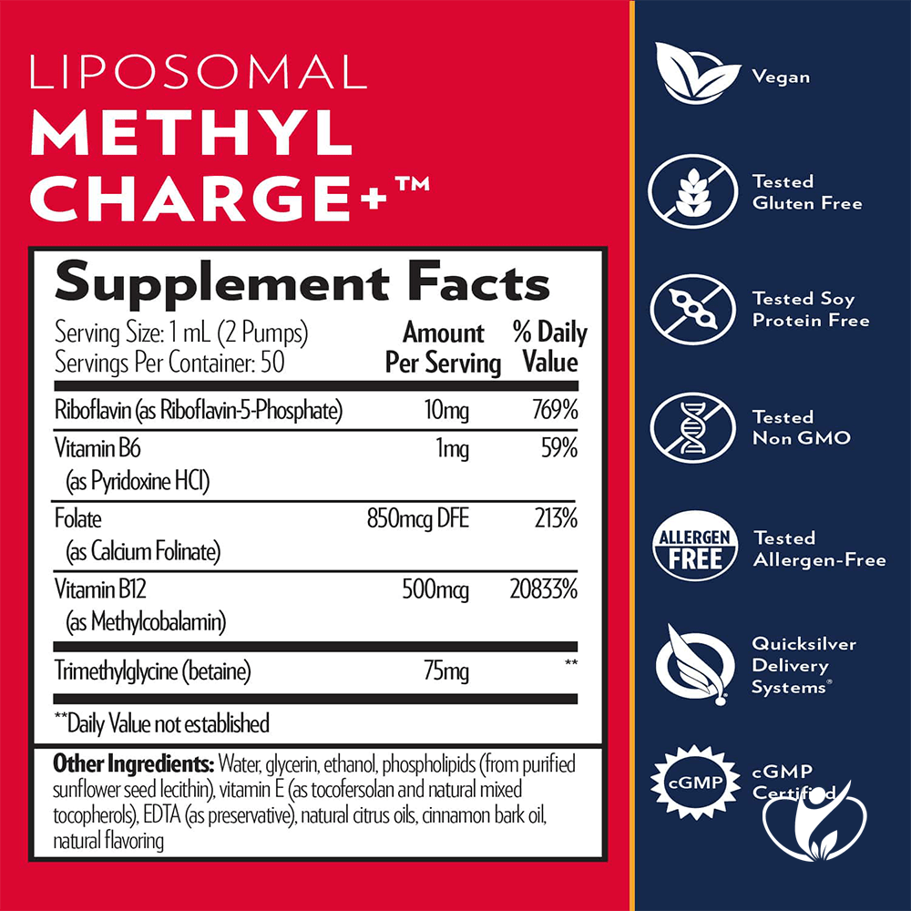Quicksilver Scientific Nutritional Methyl Charge+
