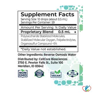 HydrOxygen Supplement Facts