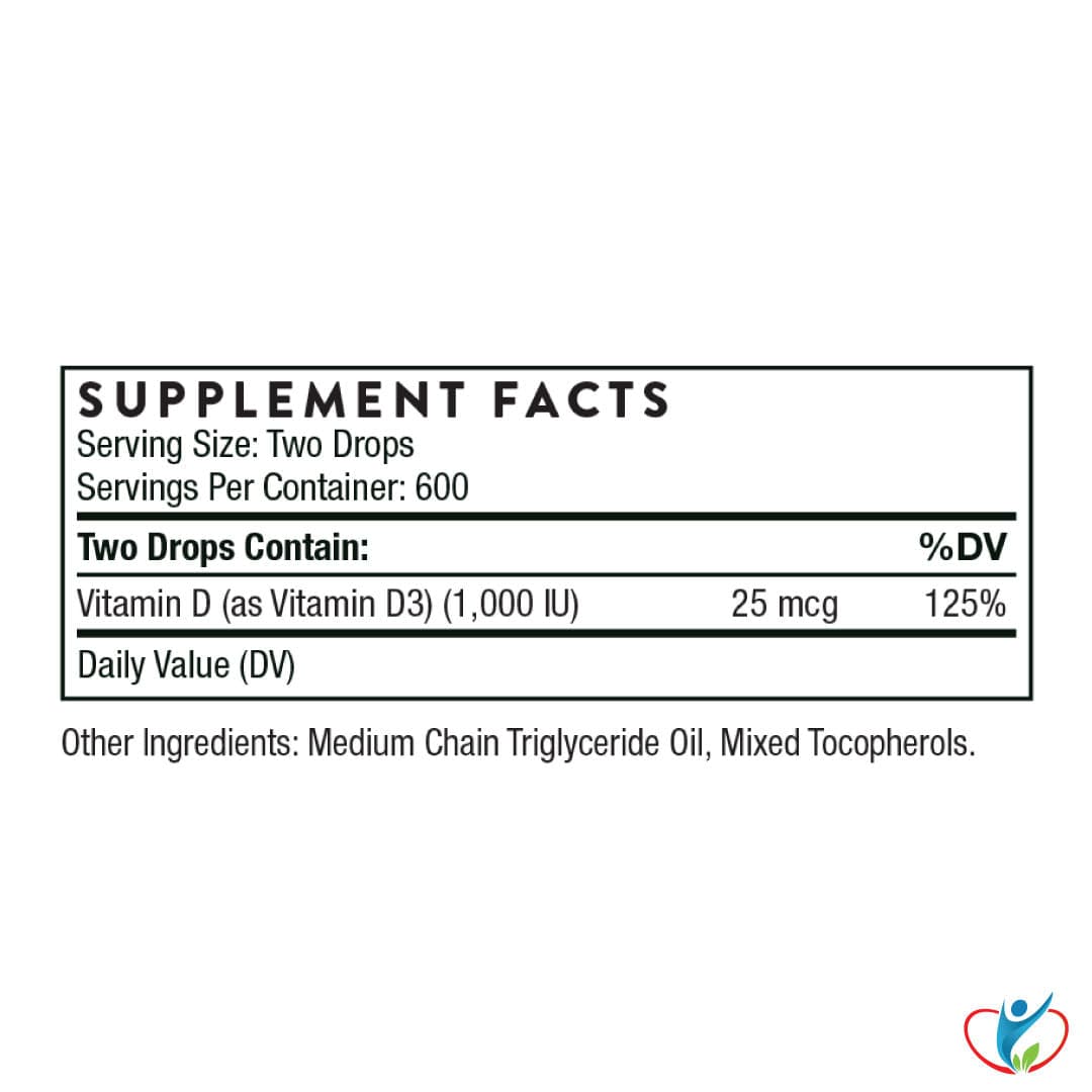 Vitamin D Liquid Supplement Facts